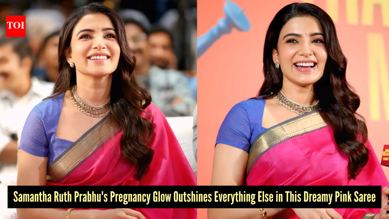 Samantha Ruth Prabhu in a pink saree