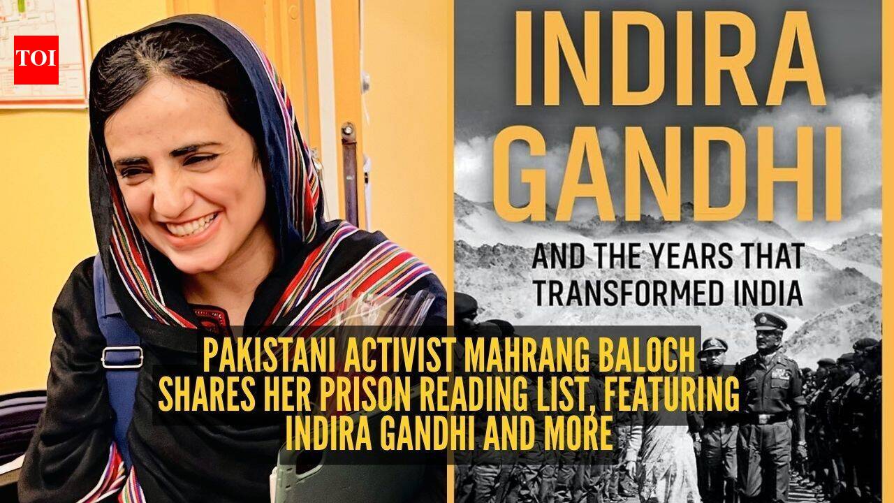 'Books are a source of support': Pakistani activist Mahrang Baloch shares her prison reading list, featuring Indira Gandhi and more