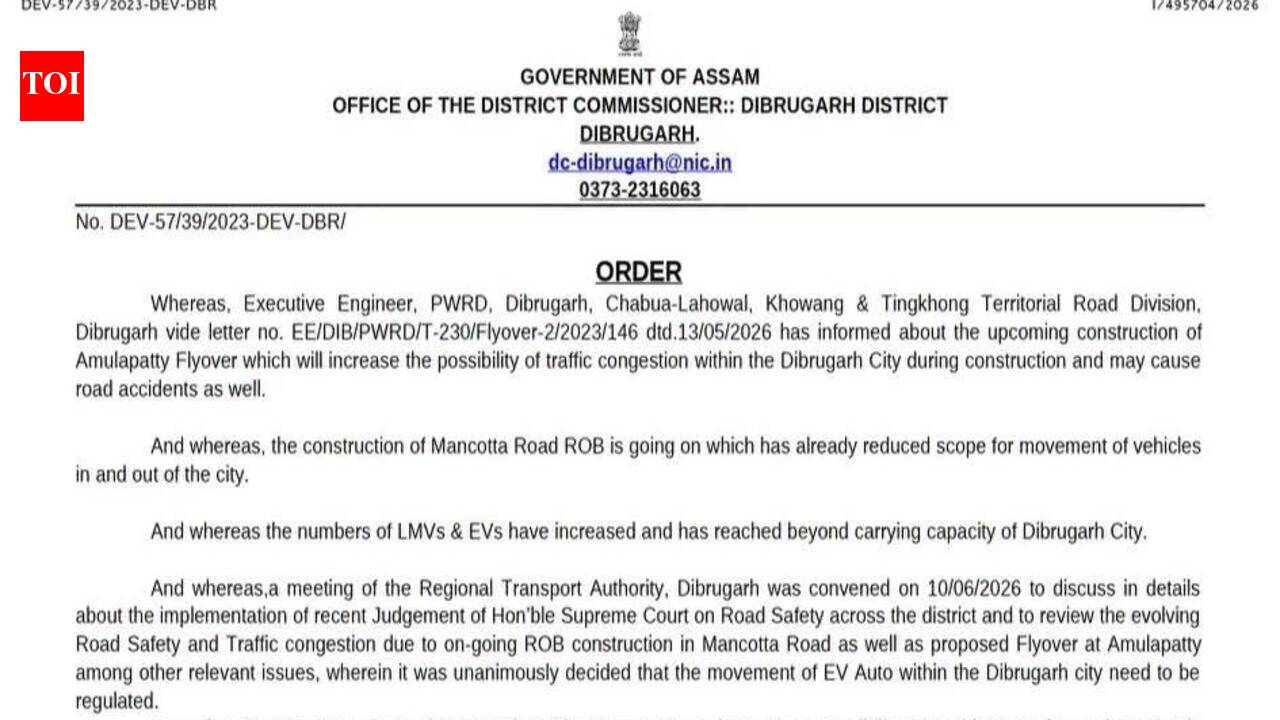 Dibrugarh orders registration of e-autos amid rising traffic snarls