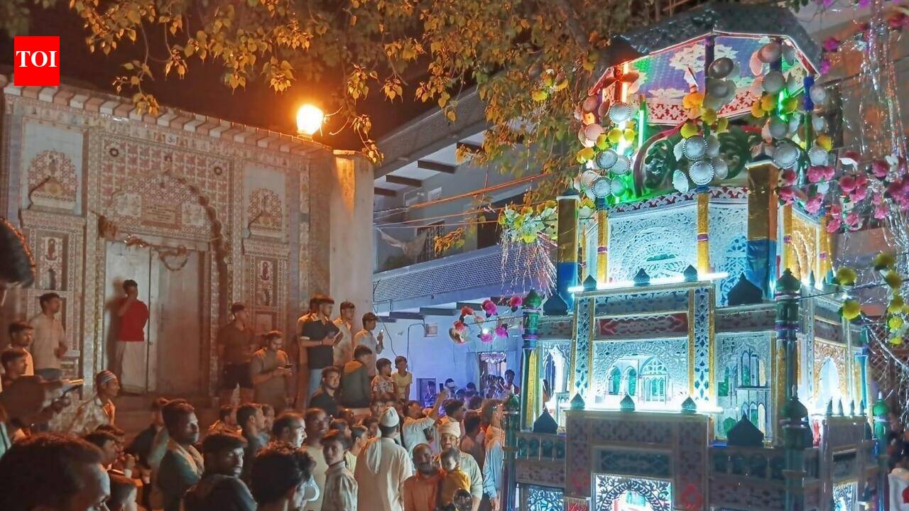 In this MP town, tazias halt at Krishna temple before Karbala march