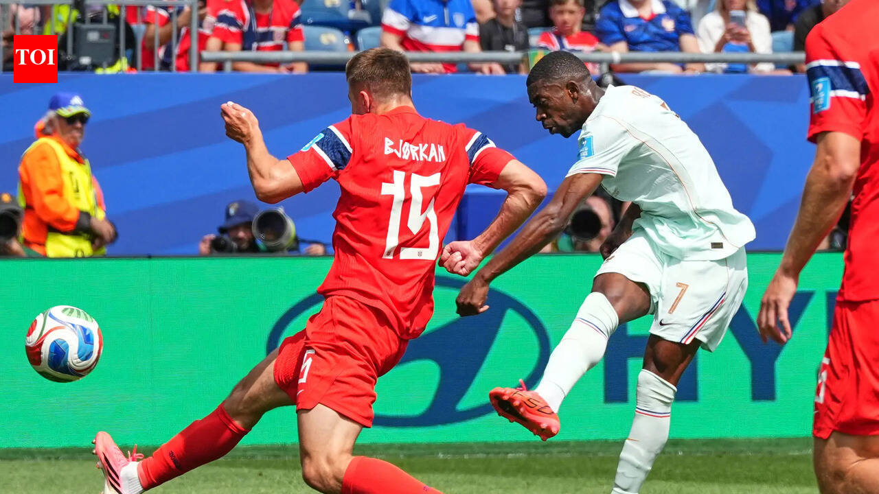Norway vs France FWC Live Score : Half-time: FRA 3-1 NOR; Ousmane Dembele hits a stunning first half hat-trick