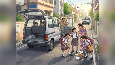 Four schoolgirls fall on road as van door opens up in Bengaluru, driver booked