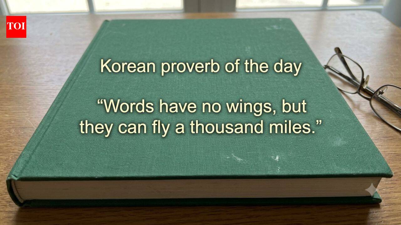 Korean proverb of the day: "Words have no wings, but they can fly a thousand miles." - why it pays to think before you speak