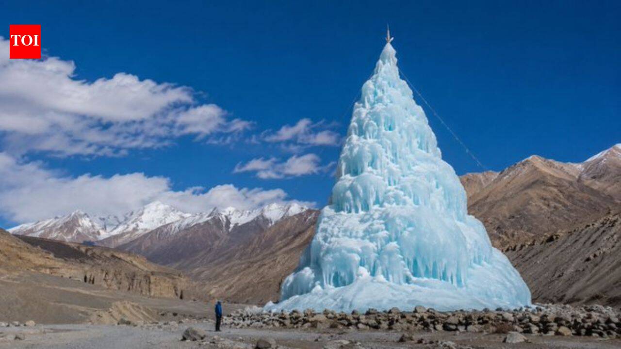 Ladakh struggled with water for years, then Sonam Wangchuk created an ice stupa as a reservoir