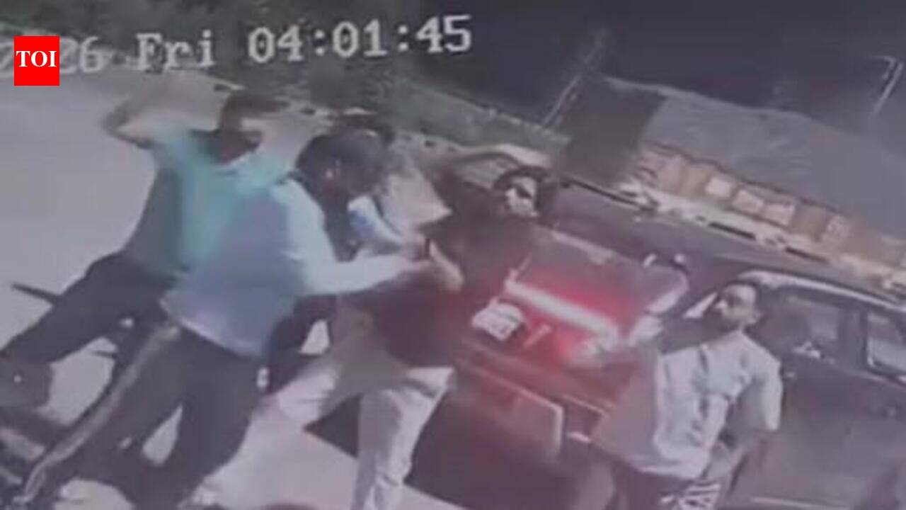 Toll plaza assault caught on camera in Ludhiana.