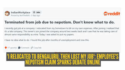  Employee claims nepotism cost them their job