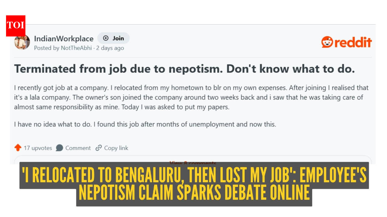 'Owner's son joined, I was asked to resign': Employee claims nepotism cost them their job