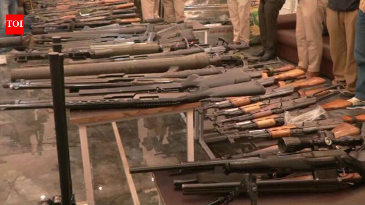 Foreign-made pistols among 32 weapons missing from Haryana police armoury; ASI suspended, probe launched