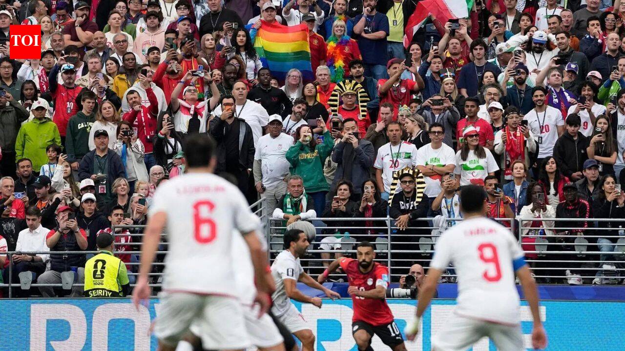 Watch: Iran and Egypt, where homosexuality is criminalised, play FIFA Pride Match among rainbow flags and banners