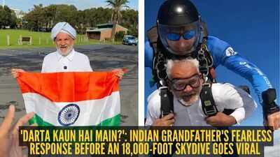 'Darta kaun hai main?': Indian grandfather's fearless response before an 18,000-foot skydive goes viral