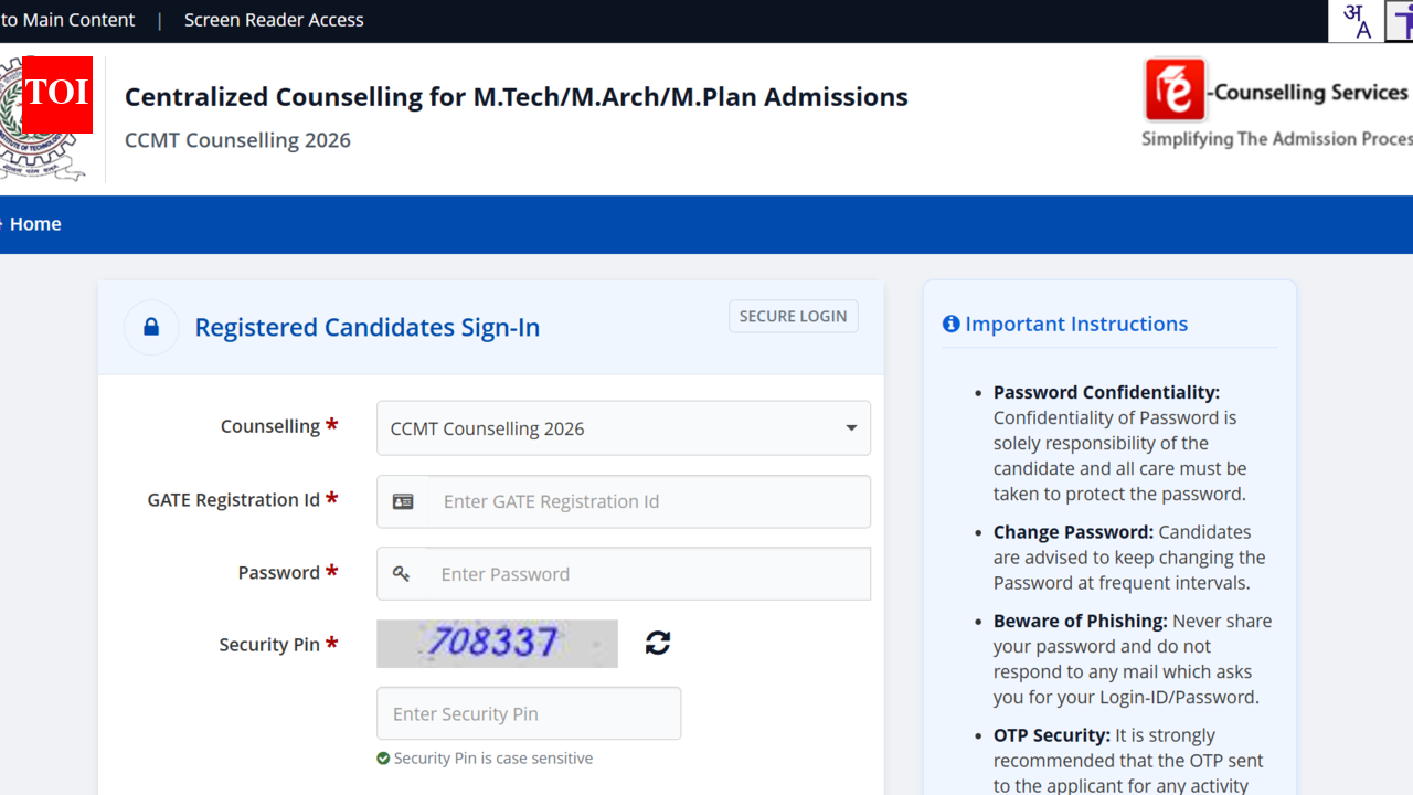CCMT 2026 round 3 seat allotment result out at ccmt.admissions.nic.in: Direct link to download here