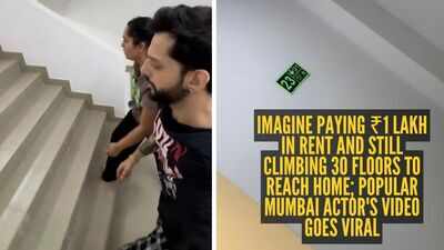 Imagine paying ₹1 lakh in rent and still climbing 30 floors to reach home; popular Mumbai actor's video goes viral