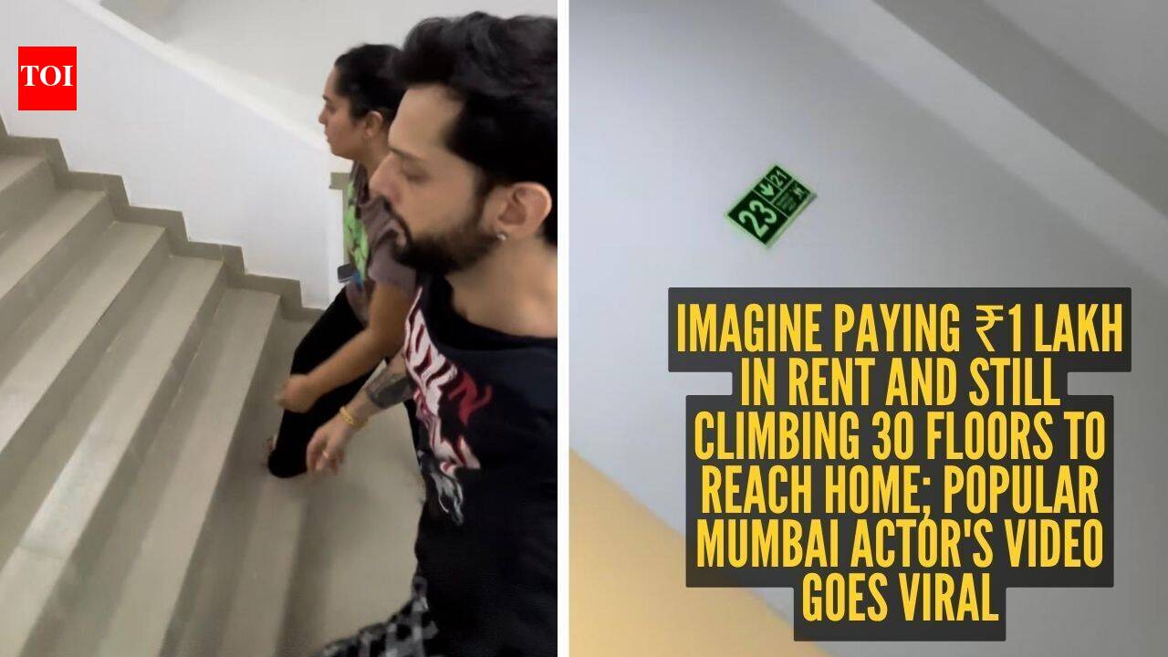 Imagine paying ₹1 lakh in rent and still climbing 30 floors to reach home; popular Mumbai actor's video goes viral