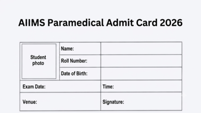 AIIMS Paramedical Admit Card 2026 expected today at aiimsexams.ac.in; here's how to download