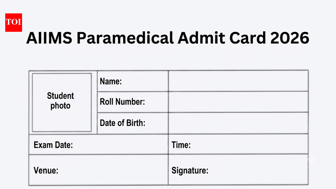 AIIMS Paramedical Admit Card 2026 expected today at aiimsexams.ac.in; here's how to download