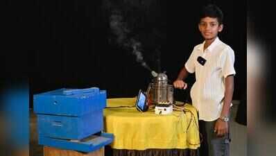 Class 8 student saves bee colony, relocates hive from school compound