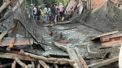 Under-construction guest house slab collapses in UP; 8 injured, several feared trapped
