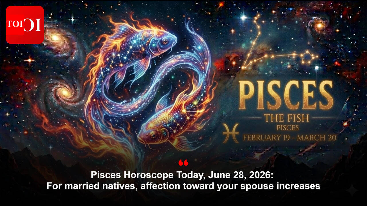 Pisces Horoscope Today, June 28, 2026: For married natives, affection toward your spouse increases