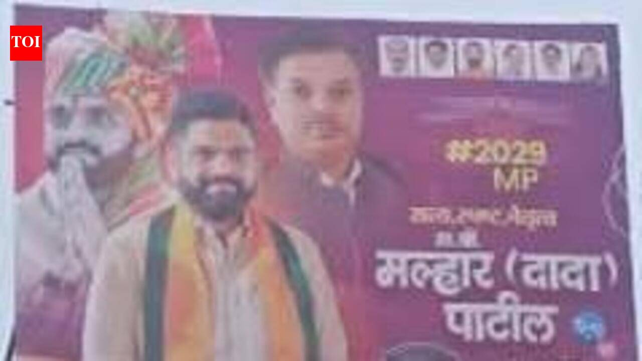 Banners projecting BJP’s Malhar Patil as “future MP” spark political row in Dharashiv