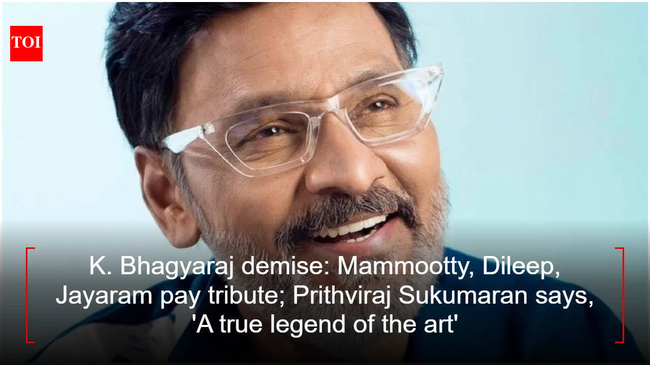 K. Bhagyaraj demise: Mammootty, Dileep, Jayaram pay tribute; Prithviraj Sukumaran says, 'A true legend of the art'
