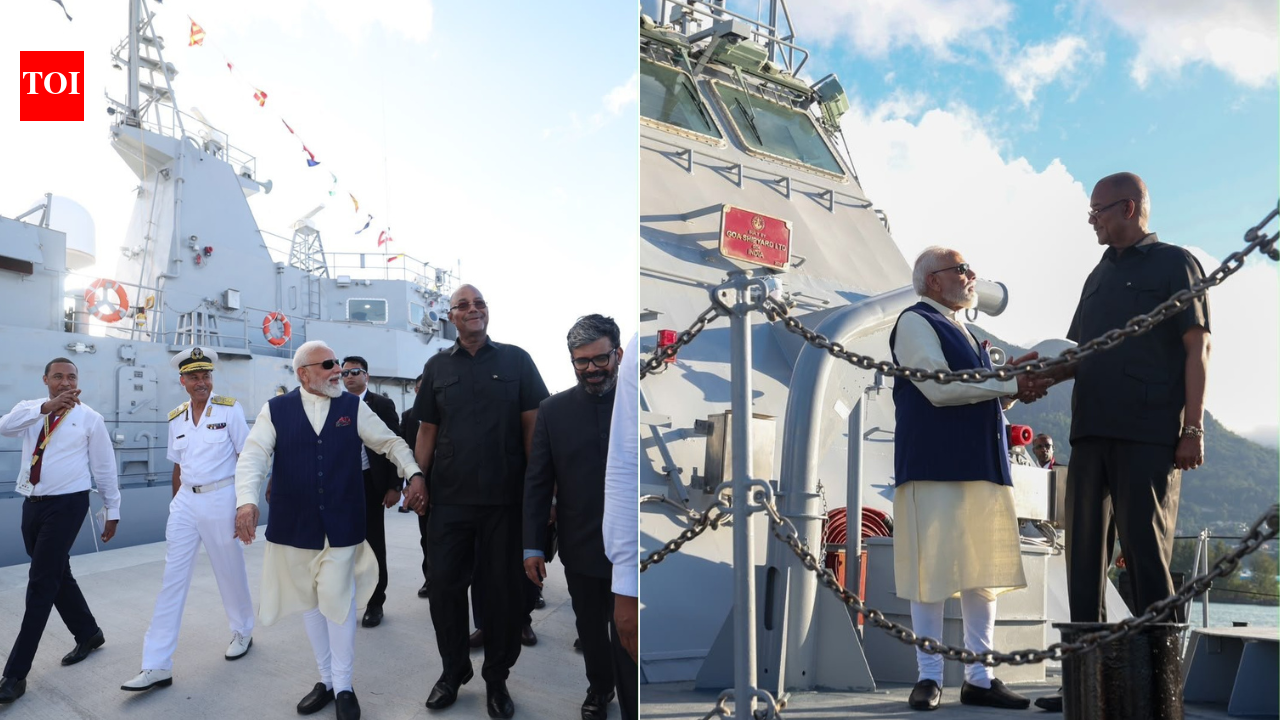 PM Modi hands over Made-in-India patrol vessel, to Seychelles for maritime security