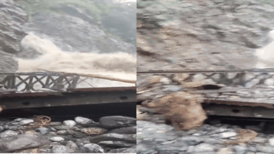 Bailey Bridge washed away as heavy rain batters Sikkim
