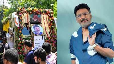 K Bhagyaraj cremated with state honours, fans gather in large numbers on the streets of Chennai to participate in his funeral procession