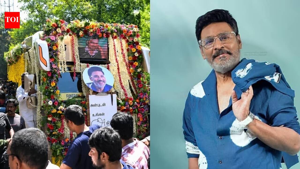 K Bhagyaraj cremated with state honours, fans gather in large numbers on the streets of Chennai to participate in his funeral procession