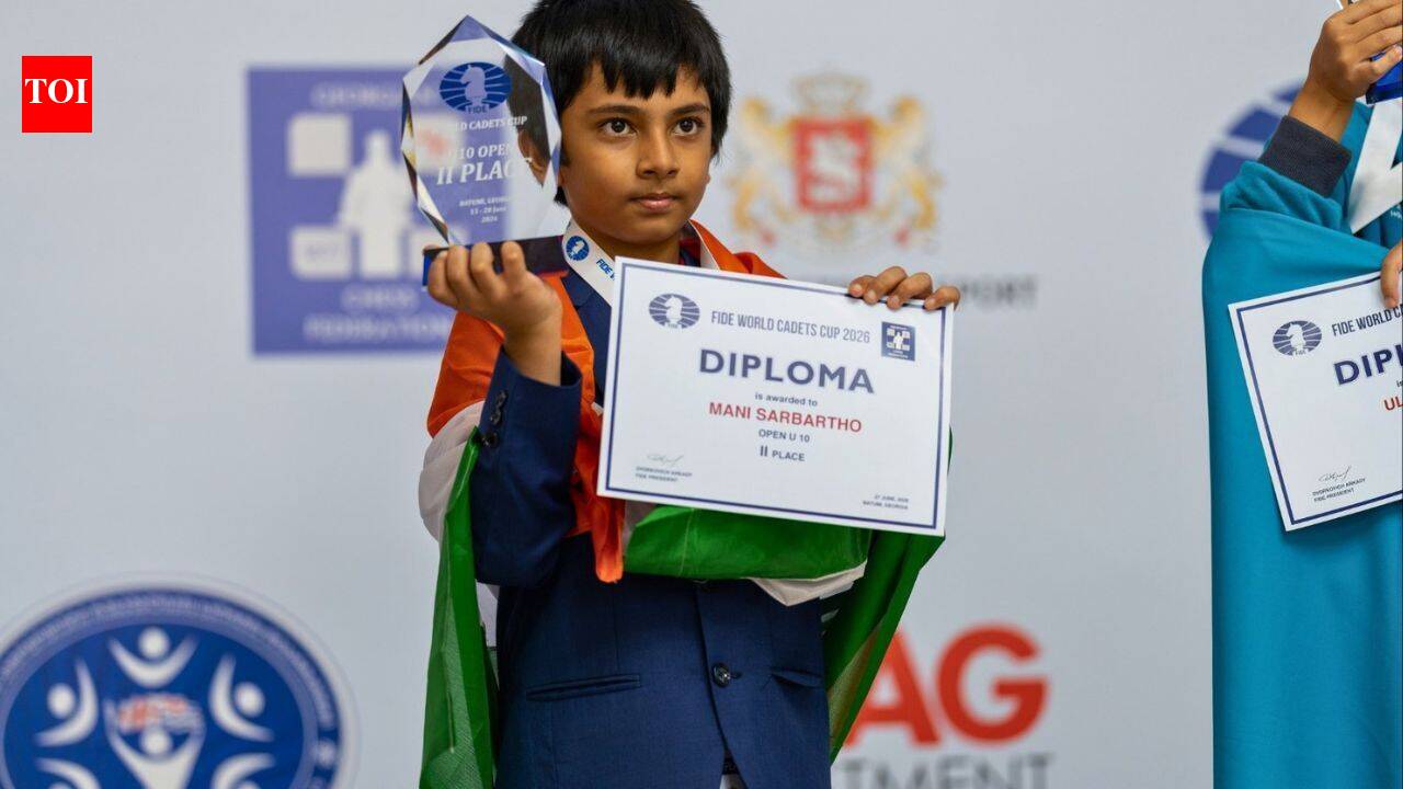 Kolkata's Sarbartho Mani fights back to win silver at FIDE World Cadet Cup, qualifies for World C'ship
