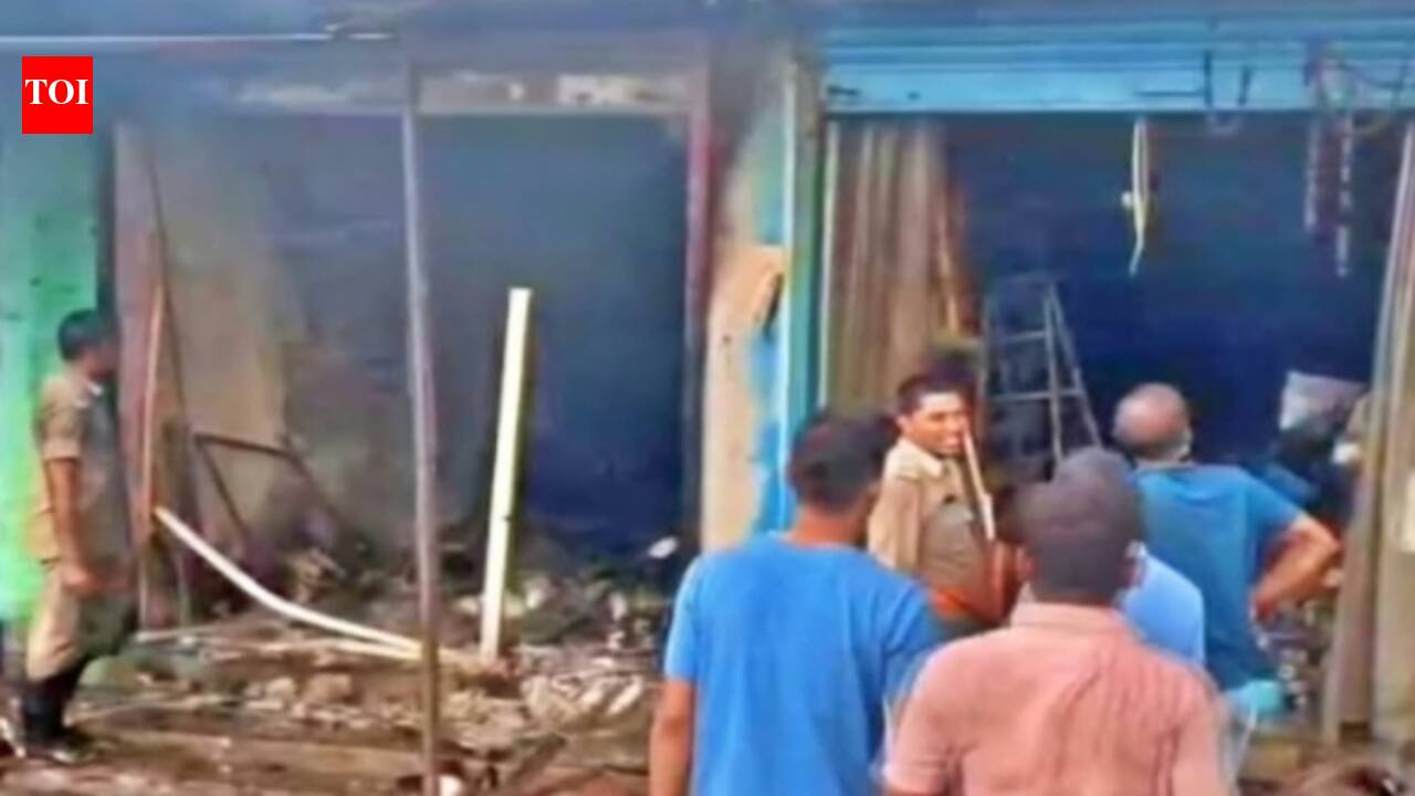 Rs 30L goods lost as fire engulfs 2 Deoghar shops