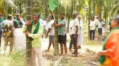 Farmers take out ‘Appiko’ protest in Bidadi