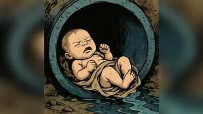 Newborn abandoned inside water pipe in Ratlam village, rescued