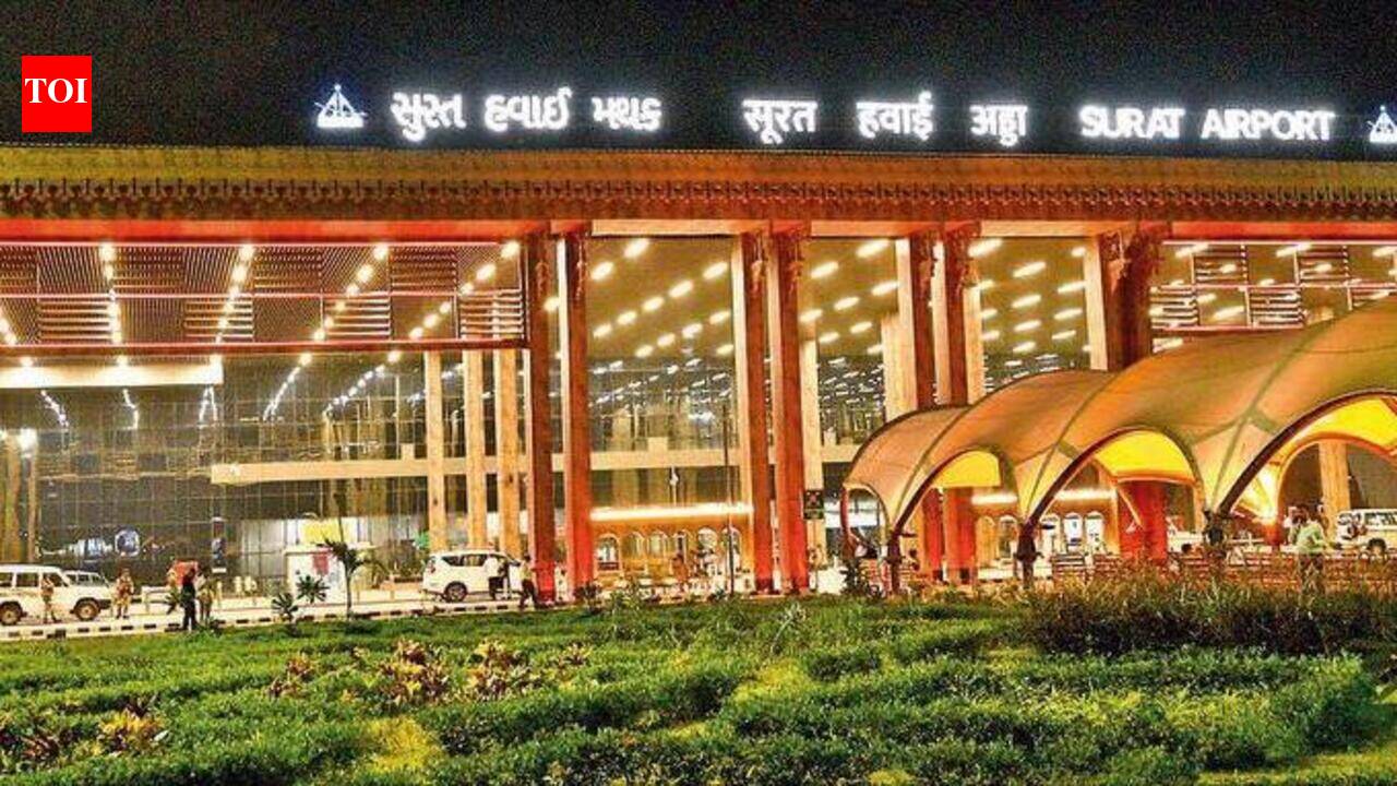 Pilot reports laser beam disruption while landing at Surat