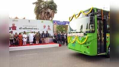 PM eBus Seva launched in Gandhinagar
