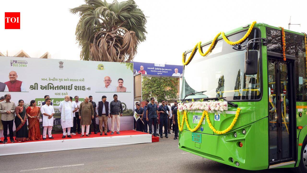 PM eBus Seva launched in Gandhinagar