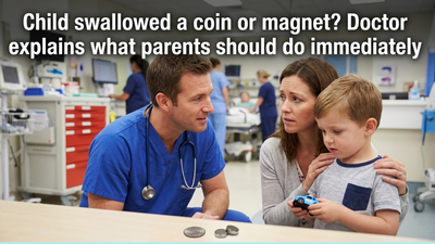 Did your child swallow a coin or magnet? Doctor explains what parents should do immediately