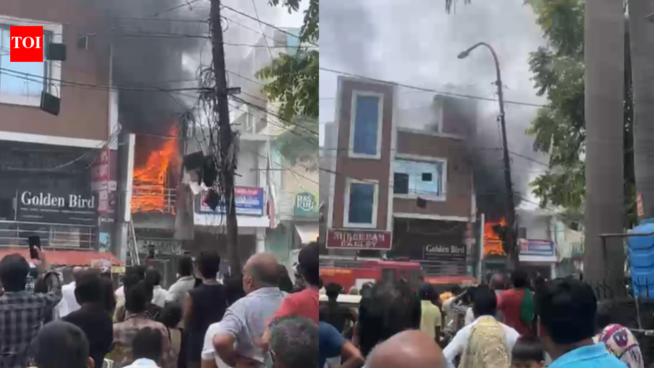 Fire breaks out at Lucknow’s Vikas Nagar, shops evacuated
