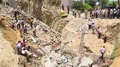 Jaipur wall collapse: Several labourers feared trapped after under-construction wall caves in near Amer