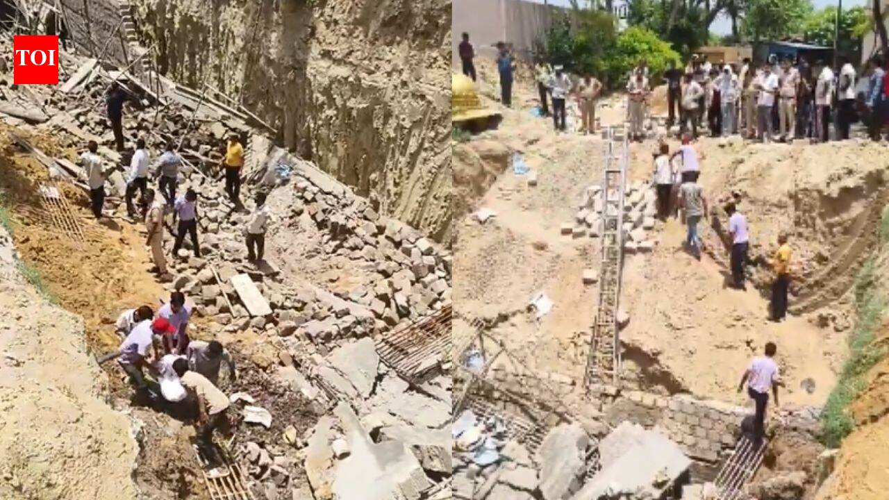 Several labourers feared trapped after under-construction wall collapses in Jaipur