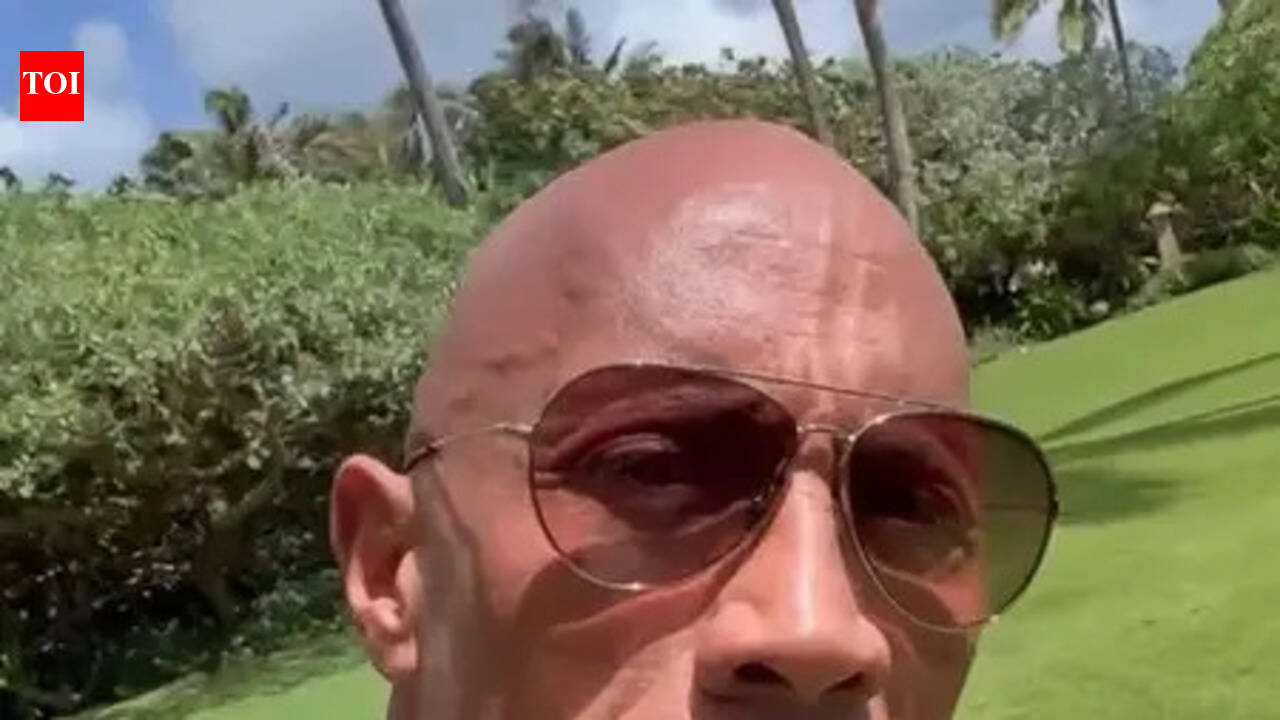 Dwayne Johnson says to 'have fun in the moment' during interaction with school kids