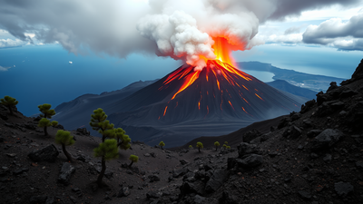Mount Etna erupted twice but each eruption came from a completely different underground route