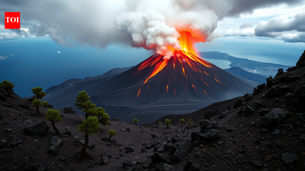 Mount Etna erupted twice but each eruption came from a completely different underground route