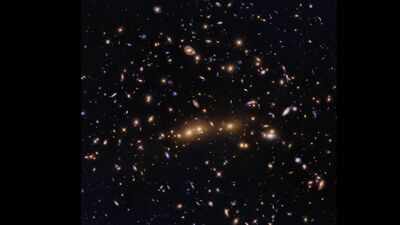 NASA's Hubble spots two enormous galaxy clusters merging billions of light-years away
