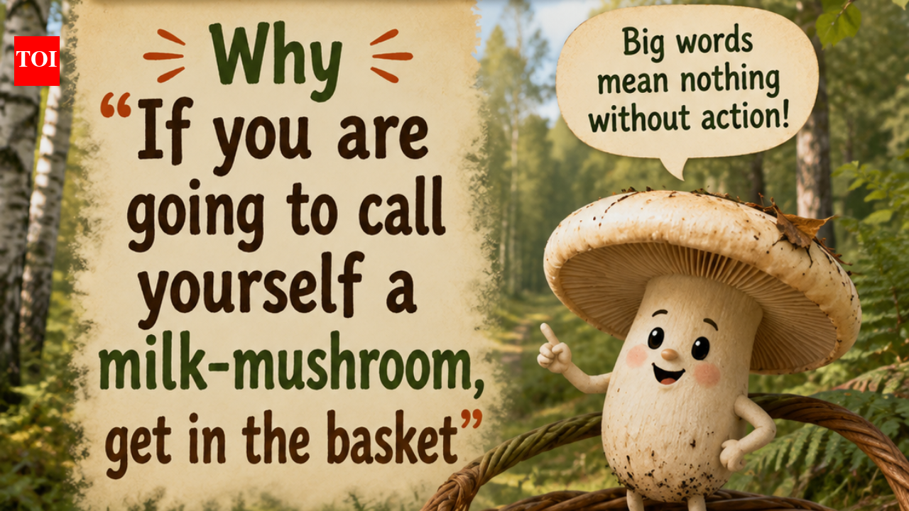 Russian proverb of the day: Why "If you are going to call yourself a milk-mushroom, get in the basket" means you must own your commitments