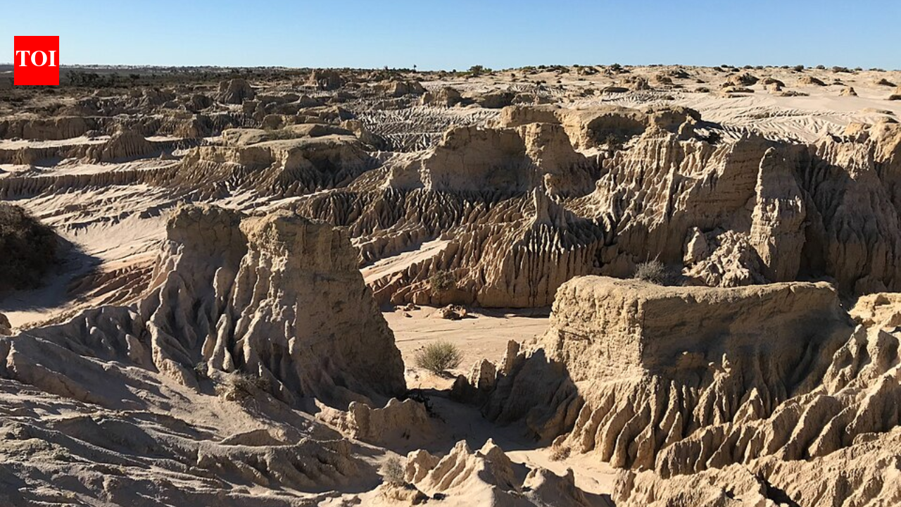 In 2003, archaeologists uncovered footprints at Lake Mungo, showing how ancient people crossed a drying lake
