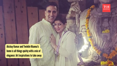 Akshay Kumar and Twinkle Khanna's home is all things quirky with a mix of elegance: Art inspirations to take away
