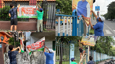 South Kolkata residents reclaim public spaces, remove poster clutter