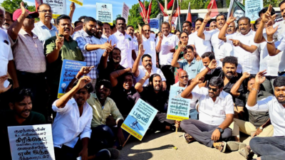 DMK members hold protests against TVK minister Sarathkumar over controversial video, arrested