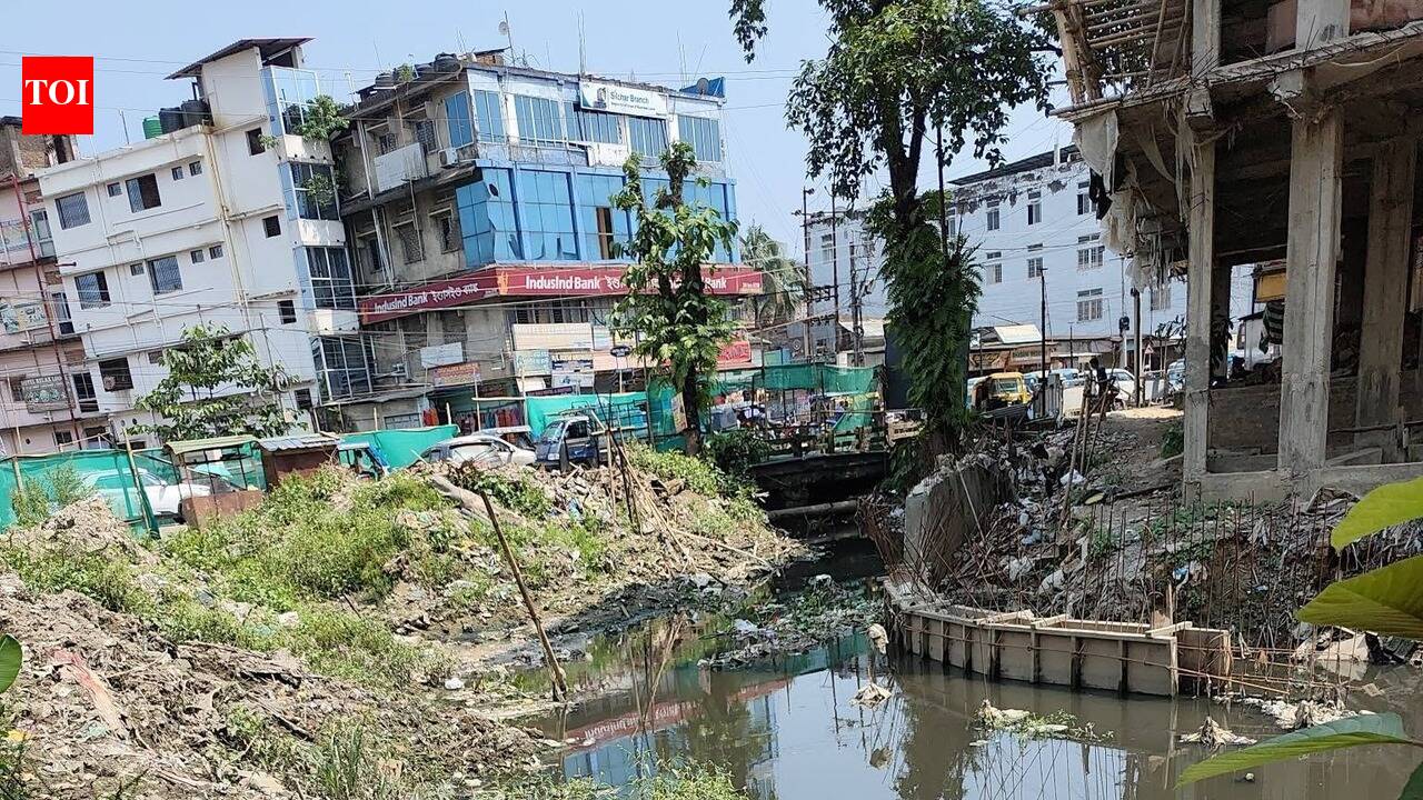 Waste dumping chokes Rangirkhal channel in Silchar