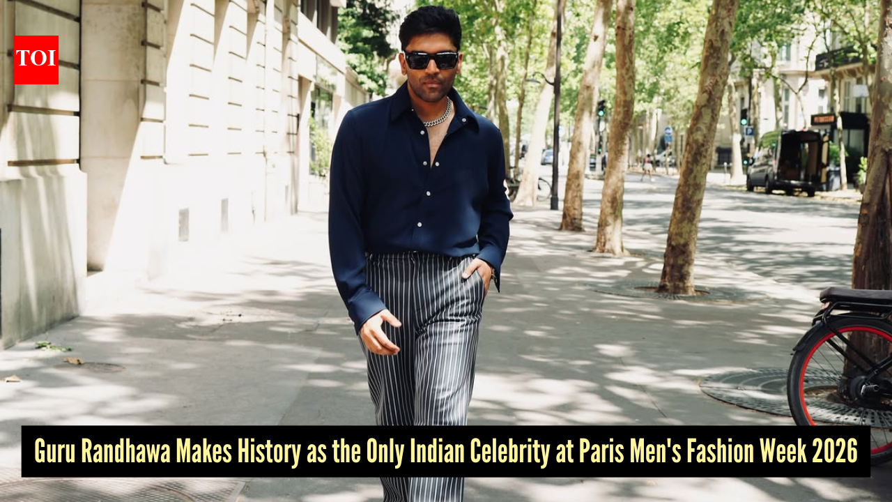 Guru Randhawa owns the global style stage as the sole Indian celebrity at Paris Men's Fashion Week 2026